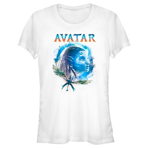 Juniors Womens Avatar: The Way of Water Neytiri Portrait T-Shirt - 1 of 4