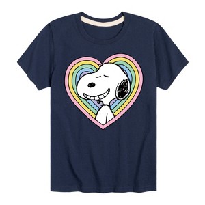 Boys' - Peanuts - Snoopy Heart Short Sleeve Graphic T-Shirt - 1 of 4