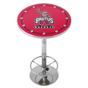 Ohio State University - Bar Table with Footrest by Trademark Gameroom - 1 of 4