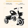 Infans Toddler Tricycle Kids Trike with Adjustable Seat Front & Rear Storage Baskets - 2 of 4