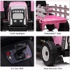 12V Ride on Tractor with Trailer & Remote Control,Speed Up to 5mph, Toddler Electric Vehicle Car with LED Headlights - 4 of 4
