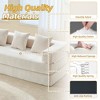 Chenille Folding Sofa Bed with Removable Cover & Pillows - 4 of 4