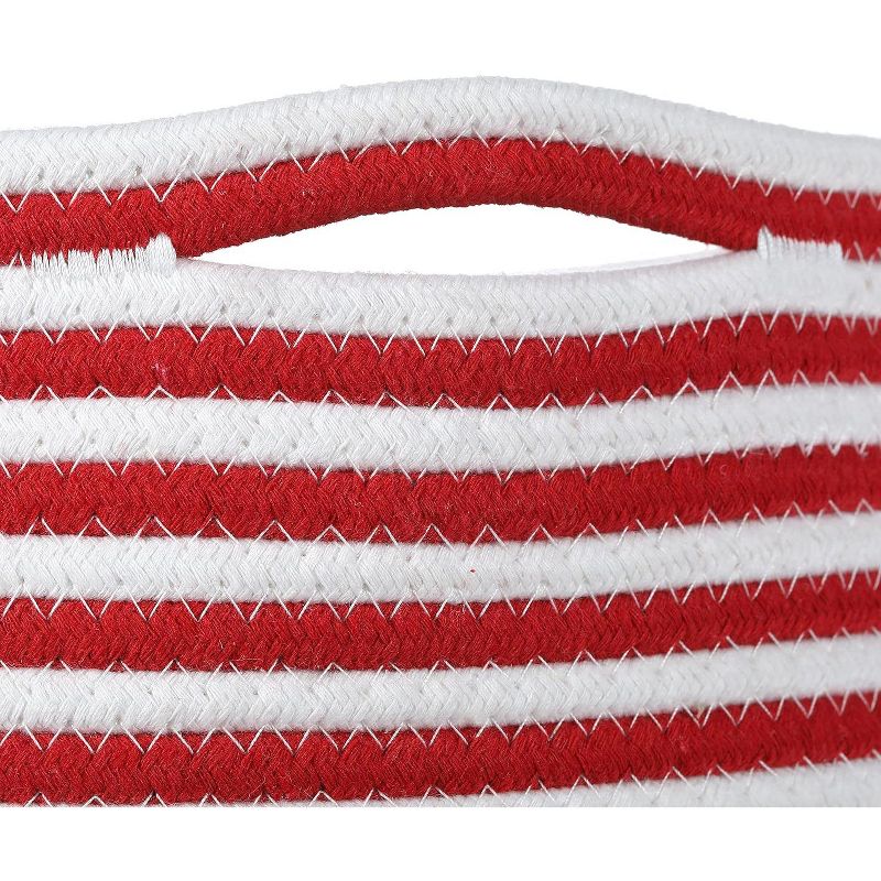 Midlee Candy Cane Rope Basket, 5 of 8