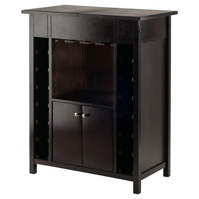 Yukon Wine Cabinet Wood/Espresso - Winsome