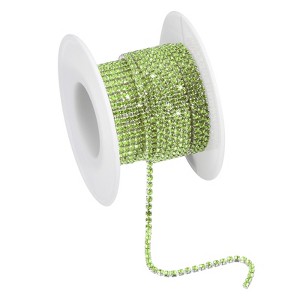 Unique Bargains DIY Bag Clothing Decoration Crystal Rhinestone Sew on Close Claw Chain Trim - 1 of 4
