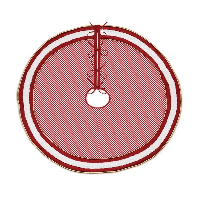 Peppermint Striped Tree Skirt 48"D