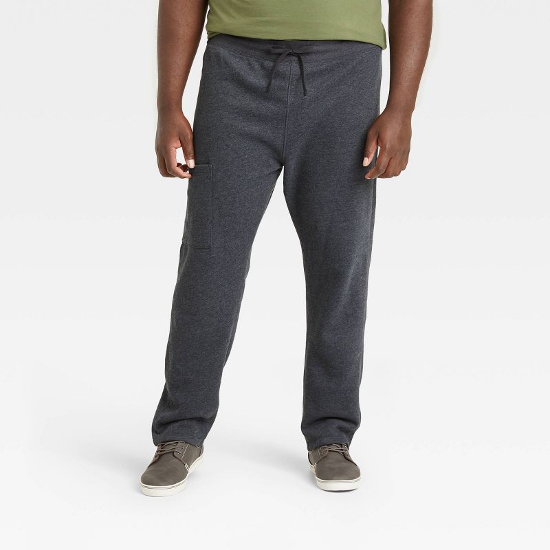 Men's Tapered Ultra Soft Adaptive Seated Fit Fleece Pants - Goodfellow & Co™, 1 of 4
