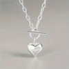 Chery Life Heart Pendant Necklace with Adjustable Chain, Romantic Jewelry for Women - 2 of 4