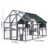 Large Outdoor Three-Story Cat Shelter with Two Cat Doors and One Entrance/Exit, Semi-Waterproof Cover, Resting Boxes, Suitable for Multi-Cat Families - 2 of 4