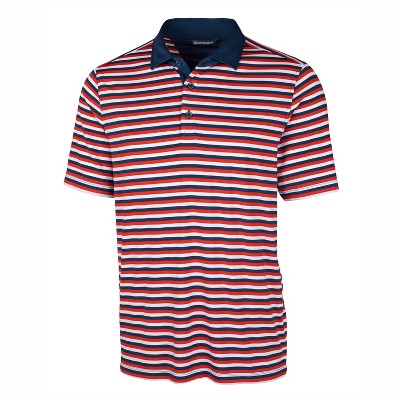 Cutter & Buck Mens Forge Polo Multi Stripe Shirt : Target