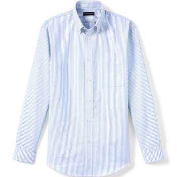 Lands' End School Uniform Men's Long Sleeve Oxford Dress Shirt