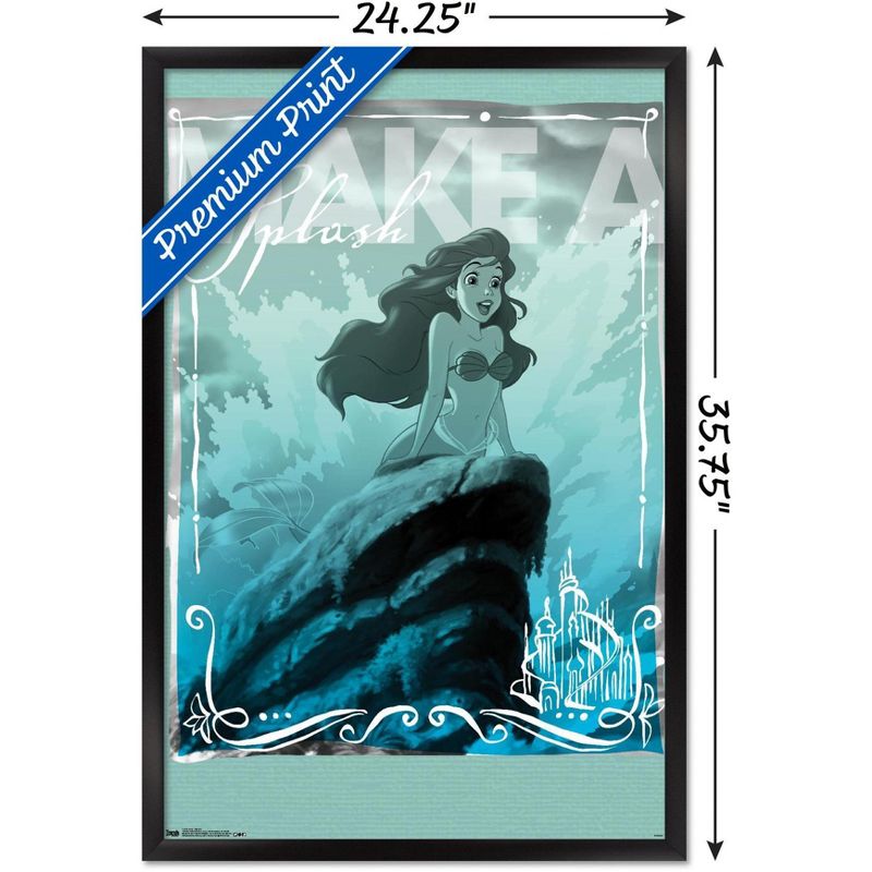 Trends International Disney The Little Mermaid - Ariel - Splash Framed Wall Poster Prints, 3 of 7