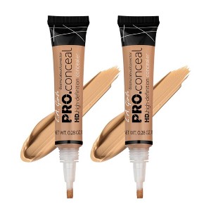 LA Girl HD PRO Conceal Concealer (MEDIUM BEIGE GC978) L.A. Smooth & Bendable Formula | Crease Resistant | Full Natural Coverage (PACK OF 2) - 1 of 4