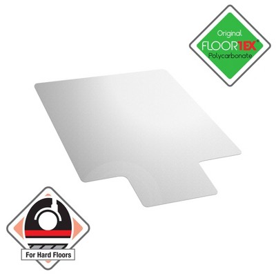 Floortex - Ultimat Polycarbonate Lipped Chair Mat for Hard Floor Clear