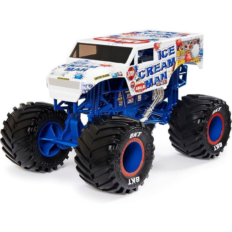 Monster Jam, Official Ice Cream Man Monster Truck, Die-Cast Vehicle, 1:24 Scale, 3 of 4