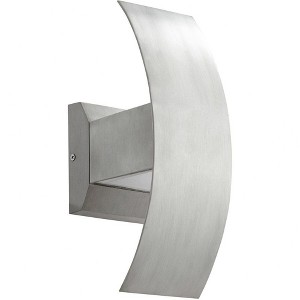 Quorum Lighting Curvo Outdoor LED Wall Mount, 2 Lights, Brushed Aluminum, Wet Rated - 1 of 1