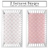 Sweet Jojo Designs Girls Fitted Crib Sheets Set Ballerina and Ballet Bows Pink and White 2pc - 2 of 4