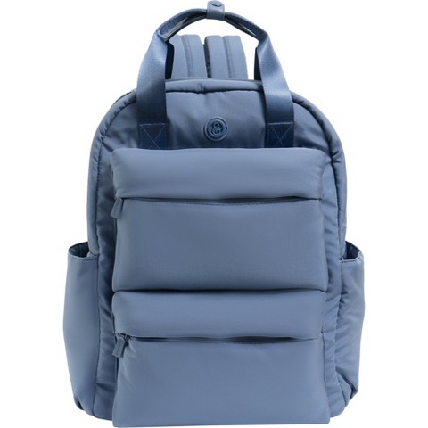 JOAN & DAVID Sport Nylon 18 Inch Pocket Workbook Backpack 445-CADET BLUE One Size