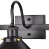 PAKOKULA 2-Lights Black Modemn Dimmable Bathroom Vanity Light with Metal Cone shade - 3 of 4