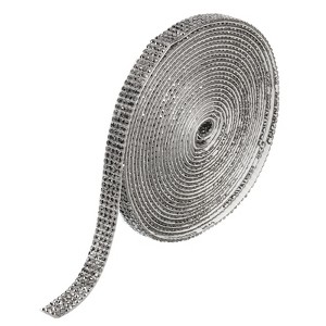 Unique Bargains Self-Adhesive Crafts Decorations Crystal Rhinestone Diamond Ribbons - 1 of 4