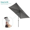 Sonkuki 6×9FT Rectangular Outdoor Patio Umbrella w/Push Button Tilt and Crank Handle, Sun-Protective - 4 of 4