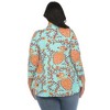 White Mark Plus Size Vibrant Boho Swing Top - 3 of 4