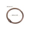 Unique Bargains Carbon Steel Loose Leaf Binder Snap Shower Curtain Rings 20 Pcs - 2 of 4