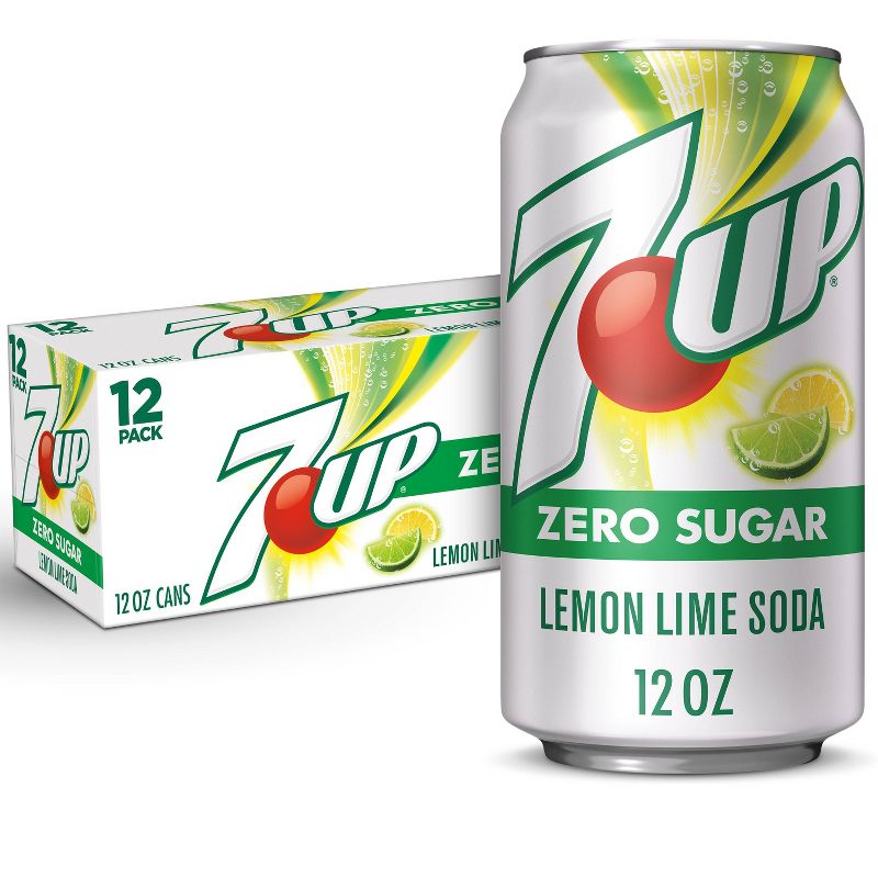 7UP Zero Sugar Lemon Lime Soda - 12pk/12 fl oz Cans, 1 of 11