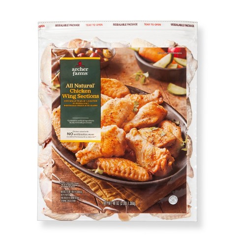 All Natural Frozen Chicken Wings 48oz Archer Farms Target