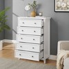 TIRAMISUBEST Modern 5 Drawers Dresser,Farmhouse Dresser of Drawers Closet Organizers - 3 of 4