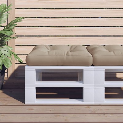 vidaXL Pallet Cushion Taupe 19.7"x19.7"x4.7" Fabric
