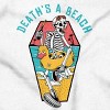 Funny Death's a Beach Skeleton Graphic T Shirt Men or Women Brisco Brands - 2 of 4