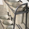 Sullivans Bucket Floral Display 49"H & 9"H Silver - 2 of 4