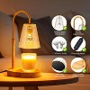 FAAYFIAN Adjustable Candle Warmer Lamp with Timer,Wood Base Metal Shade,Birthday Gifts for Women Mom - 2 of 4