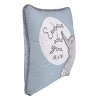 Disney Dumbo Sweet Little Baby Light Blue and White "Embrace Who You Are" Applique Decorative Pillow - 2 of 4