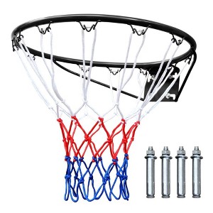 Basketball Hoop System w/Wheels,Height Adjustable Basketball Stand for Teens Adults Indoor Outdoor - 1 of 4