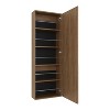 VYNXARIA FM Furniture Queen Creek Shoe Rack - Natural Oak, Space - Saving with Mirror - 4 of 4