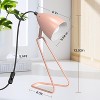 ROTTOGOON 12.52" Table Lamps Modern 350° Rotatable Small Desk Lamp Reading Bedside 2 Bulbs Included Green 2-Pack - 4 of 4