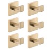 2-Pack Stainless Steel Wall Hooks for Bathroom, Bedroom, Kitchen - 2 of 4