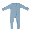 Kyte Baby Zippered Footie in Slate - 2 of 4