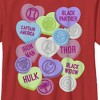Boy's Marvel Valentine's Day Candy Heart Heroes T-Shirt - 2 of 4