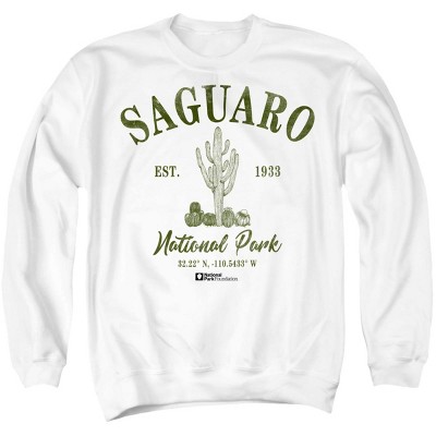 Men's Saguaro National Park Saguaro Cactus Icon Crewneck Sweatshirt