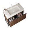 FAMYYT 36 in. Single Sink Freestanding Plywood Walnut Bath Vanity with White Acrylic Top (Assembled) - 3 of 4