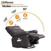 Lift Recliner Chair, PU Leather 360°Swivel Recliner with Massage and Heat, Rocking Sofa Seat for Living Room, Bedroom - 4 of 4