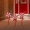 Northlight Peppermint Lollipops Christmas Pathway Markers - Clear Lights - 4.5' White Wire - 3ct - image 2 of 2