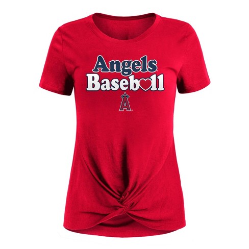 Mlb Los Angeles Dodgers Women's Lightweight Bi-blend Hooded T-shirt : Target