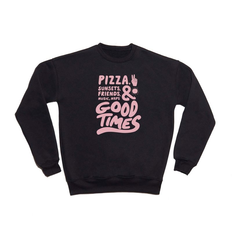 Phirst Pizza Sunsets Good Times Sweatshirt - Deny Designs, 1 of 5