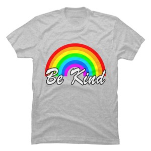 Adult Design By Humans Be Kind Rainbow Autism Awareness By T-Shirt - 1 of 2