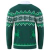 Men's Christmas Sweaters Holiday Reindeer Snowflakes V Neck Jumpers - 3 of 4
