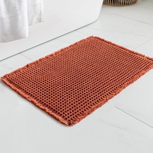 BAGOKIE Set of 2 Waffle Bathroom Rugs & Mats - 1 of 4